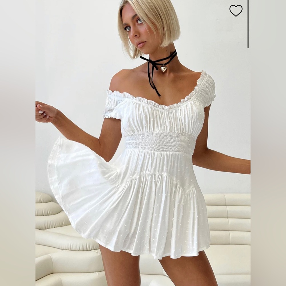 Princess polly Anastasiya mini white dress